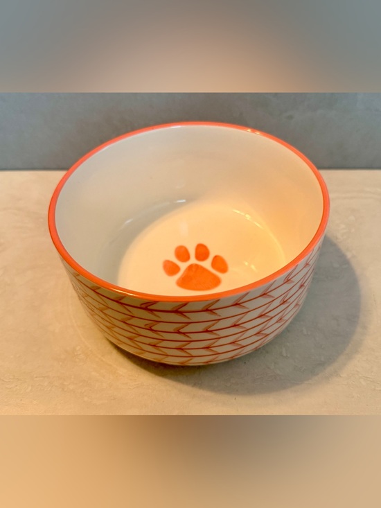 Signature Housewares Other - Pink Arrow Signature Houseware Inc Dog Cat Ceramic Food Water Dish 6”NWT